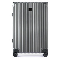 金利来行李箱20英寸商务旅行登机密码箱时尚男女旅行箱万向轮拉杆箱 FC304002-P2068 银灰色 新年送爸爸老公男友