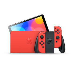 Nintendo 任天堂 Switch (OLED) 版本马力欧红色套装体感健身家用