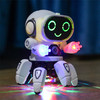 贝可麦拉（beikemaila）跳舞机器人电动六爪鱼钢铁侠灯光音乐男女孩玩具儿童 白色