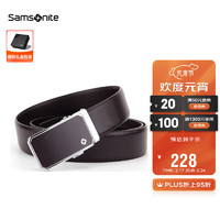 Samsonite 新秀丽 AAMIR系列 男士牛皮自动扣腰带 TK2