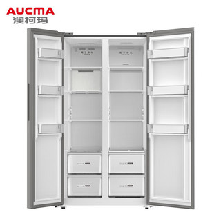 澳柯玛（AUCMA）539升零嵌入对开门冰箱 智能精准控温家用风冷无霜双变频一级节能冰箱BCD-539WPGX