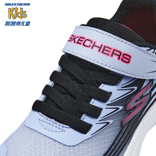 Skechers斯凯奇童鞋春季时尚防滑儿童跳绳鞋女童跑步鞋302335L 紫色/粉红色/PRPK 36