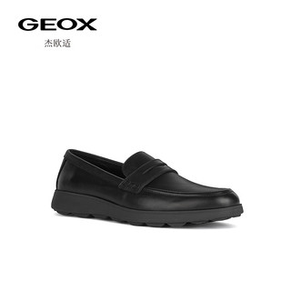 GEOX杰欧适男鞋2024早春通勤莫卡辛鞋SPHERICA EC10 U45GHC 黑色C9999 40