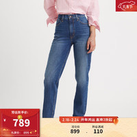 Levi's李维斯24春季女士牛仔裤复古百搭 深蓝色 27 28