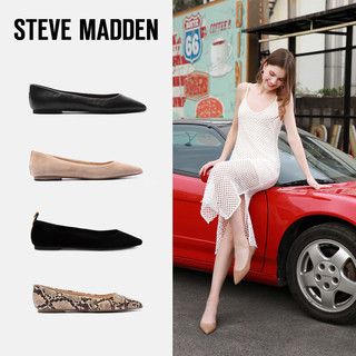 史蒂夫·马登 STEVE MADDEN/思美登简约百搭懒人一脚套舒适单鞋女 ADLEY 驼色 34