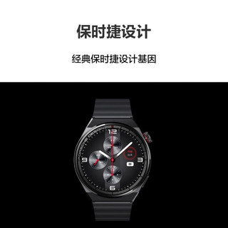 HUAWEI 华为 WATCH GT 3 保时捷设计 黑色钛金属表带46mm表盘 华为运动智能手表 血氧自动检测 腕上微信