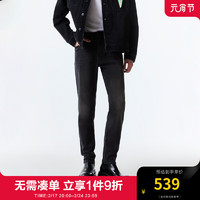 杰克·琼斯（JACK&JONES）衣服男装901修身牛仔裤男高弹性小脚裤黑色牛仔男裤高档品牌裤子 A15 黑色牛仔 常规 A15 黑色牛仔 180/86A/LRW