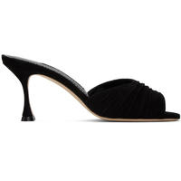 Manolo Blahnik 奢侈品潮牌 女士 黑色 PIRUA 凉鞋 Black 37 IT