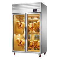 NGNLW立式智能风干柜商用烤鸭烧鸭烧鹅烧腊晾鸭柜吹鸭柜风干机晾胚柜   豪华款双门晾胚柜