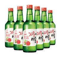 88VIP：真露 韩国进口真露西柚味烧酒13度360ml*6瓶果味清酒利口酒预调鸡尾酒