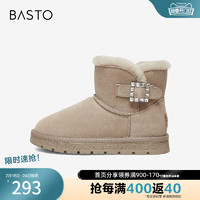 BASTO 百思图 冬季新款商场同款时尚潮流保暖舒适雪地靴女靴CD600DD2