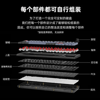 Keychron -V5机械键盘98配列QMK改键客制化键盘VIA自定义宏RGB旋钮