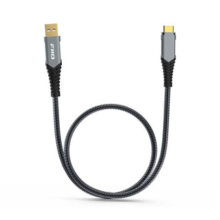 飞傲（FiiO）LA-TC1 USB-A转Type-c 充电数据转接线 黑色