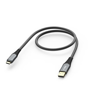 飞傲（FiiO）LA-TC1 USB-A转Type-c 充电数据转接线 黑色