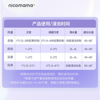 nicomama活氧抑菌多功能泡洗粉爆炸盐500g抑菌除螨去顽固污渍彩漂孕婴可用 500g*1罐（尝鲜装）