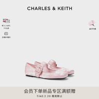 CHARLES & KEITH CHARLES&KEITH24;春季新款CK1-71720064龙年刺绣方头平底玛丽珍鞋