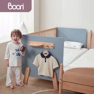BOORI 实木拼接床儿童床无缝床边床加宽婴儿床可调高护栏床森莎 拼接床