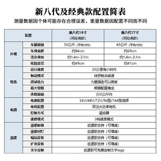 乐菱成人双轮越野款平衡车大轮经典款19寸大越野【144型】白色