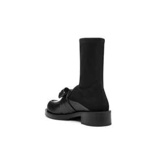STUART WEITZMAN 斯图尔特·韦茨曼 BOLD LOAFER短靴系列 女士短筒靴 SW4101061 黑色 38.5