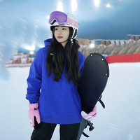RAWRWAR2023滑雪服冬季户外防风防水保暖抓绒卫衣单双板滑雪卫衣 548 蓝色 L