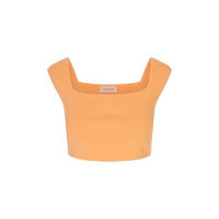 sportmax 奢侈品潮牌 女士 SPORTMAX 方领无袖上衣 Orange S