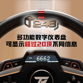 图马思特（THRUSTMASTER） T248P方向盘赛车模拟驾驶游戏方向盘GT7神力科莎尘埃拉力 【竞速套装】T248P+TH8A
