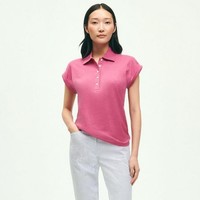 Brooks Brothers 棉麻混纺短袖Polo衫