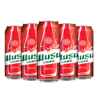 抖音超值购：WUSU 乌苏啤酒 500ml*5罐装