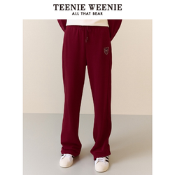 TeenieWeenie小熊2023年新款学院风休闲裤运动裤长裤TTTM234901P