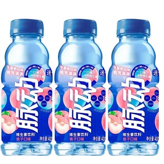 Mizone 脉动 饮料整箱青柠桃子多口味维生素果味饮料饮品 桃子味400ml*12瓶