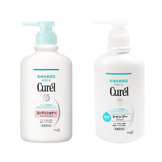 珂润（Curel）润浸洗发水420ml+护发素420ml/套 控油去屑蓬松柔顺