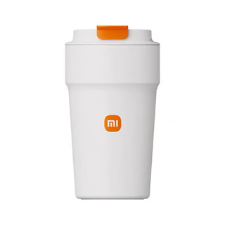 小米（MI）咖啡杯 大容量潮流保温保冷个性轻巧便携316不锈钢杯防漏 小米便携咖啡杯 500ML 白色
