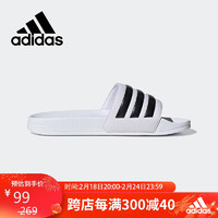 adidas 阿迪达斯 男鞋女鞋夏季休闲鞋防滑沙滩凉拖鞋GZ5921 40.5