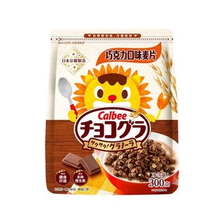 Calbee 卡乐比 麦片巧克力口味300g日本儿童营养谷物即食免煮代早餐