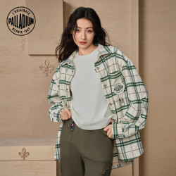 palladium帕拉丁上装时尚潮流百搭拼色条纹衬衫109706