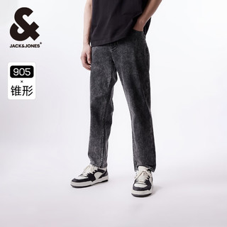 杰克·琼斯（JACK&JONES）衣服男装905锥形牛仔裤男春季男裤烟灰色九分裤强力弹性四季裤子 A17中灰牛仔 175/82A/MRW