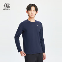 KOLON SPORT可隆户外男士微拉绒圆领T恤 藏蓝NV 190/3XL