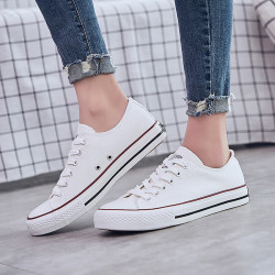 warrior回力经典学院风系带男女情侣款舒适低帮运动休闲帆布鞋wxy391