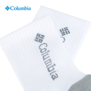 Columbia哥伦比亚户外款男女柔软透气一双装活力运动袜RCS841 100 M