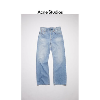 Acne Studios 女士丹宁秋冬宽松靴裤版型丹宁牛仔裤A00338 浅蓝色 24/30