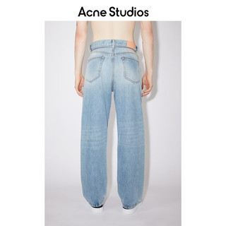 Acne Studios 男女同款丹宁1991中腰宽松版型牛仔裤C00039 浅蓝色 32/32