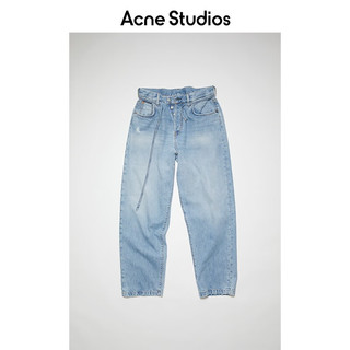 Acne Studios 男女同款丹宁1991中腰宽松版型牛仔裤C00039 浅蓝色 32/32