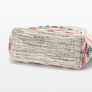 MUJI 印度手工织 小型托特包 购物袋 手提包 手拎包 原色 4S