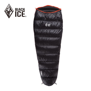 黑冰（BLACKICE） 黑冰B系列户外成人露营睡袋B200/木乃伊式鸭绒睡袋 天蓝 B200 L码