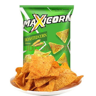 Maxicorn印尼墨西哥原味薄脆玉米片140g 膨化薯片大包装休闲零食