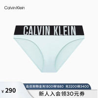 Calvin Klein内衣【风暴引力带】24春夏女提花宽腰边凉感比基尼内裤QF7792AD LKW-海盐蓝 M