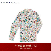 TOMMY HILFIGER24春季女装时尚活力炫彩字母宽松长袖衬衫WW0WW41966 多色0K5 32 （XS）