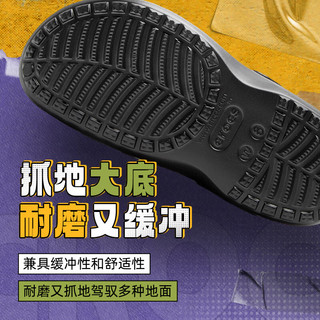 卡骆驰（crocs）暖棉洞洞鞋24增高运动鞋厚底缓震休闲鞋贝雅云彩加绒保暖拖鞋 黑色/208708-001 34-35