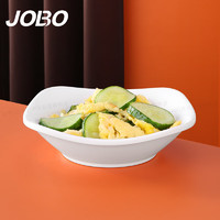 巨博（JOBO）商用密胺菜碟 打菜盘仿瓷食堂快餐盛菜碟子1个装10个起售 12.5cm方形小打菜碟