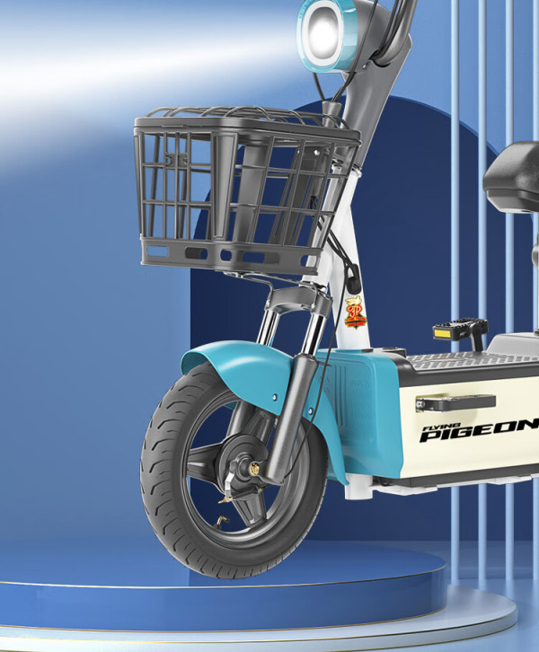 飞鸽(flying pigeon)电动车新国标男女式电动自行车双人款成人48v踏板